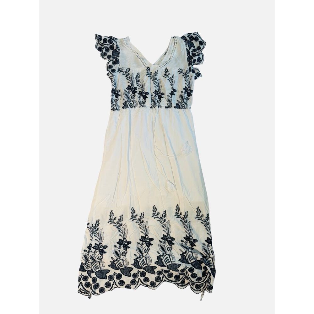 Available by Angela White Dress Greek Goddess European Tassel Embroidered Medium